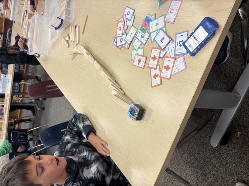 Student navigating a KaiBot through a coding challenge in the i.Lab pilot